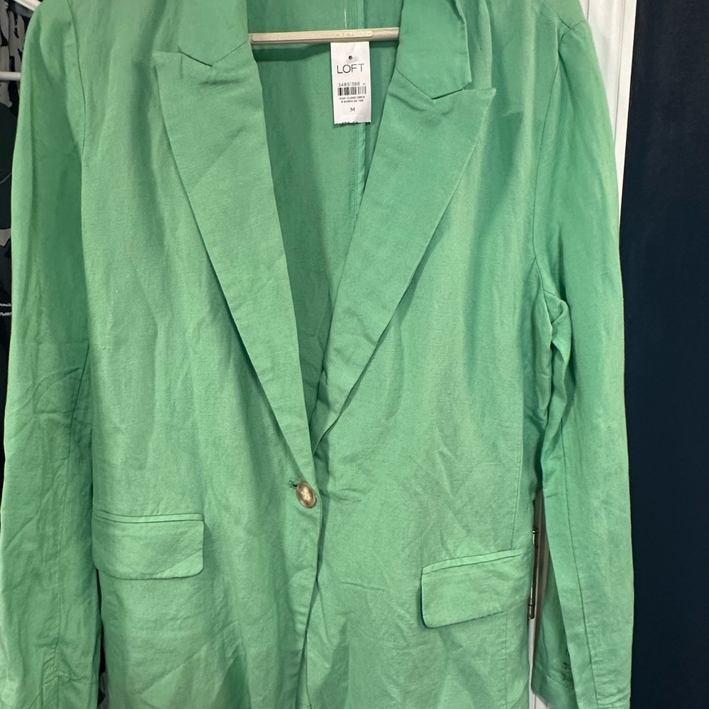 LOFT Mint Green Blazer for Women